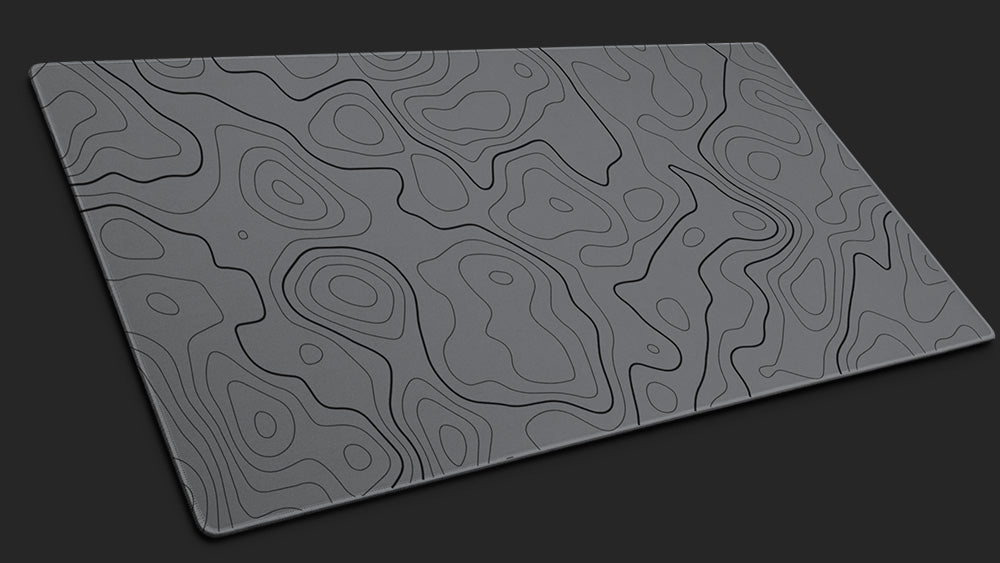 Elevation - Gray - Desk Mat