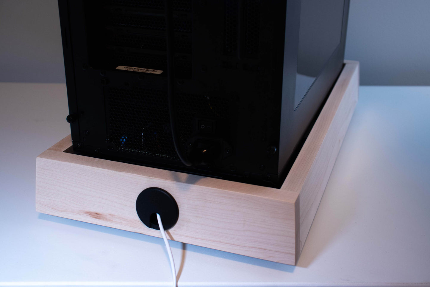 Loft Maple - Computer Stand Custom Sized