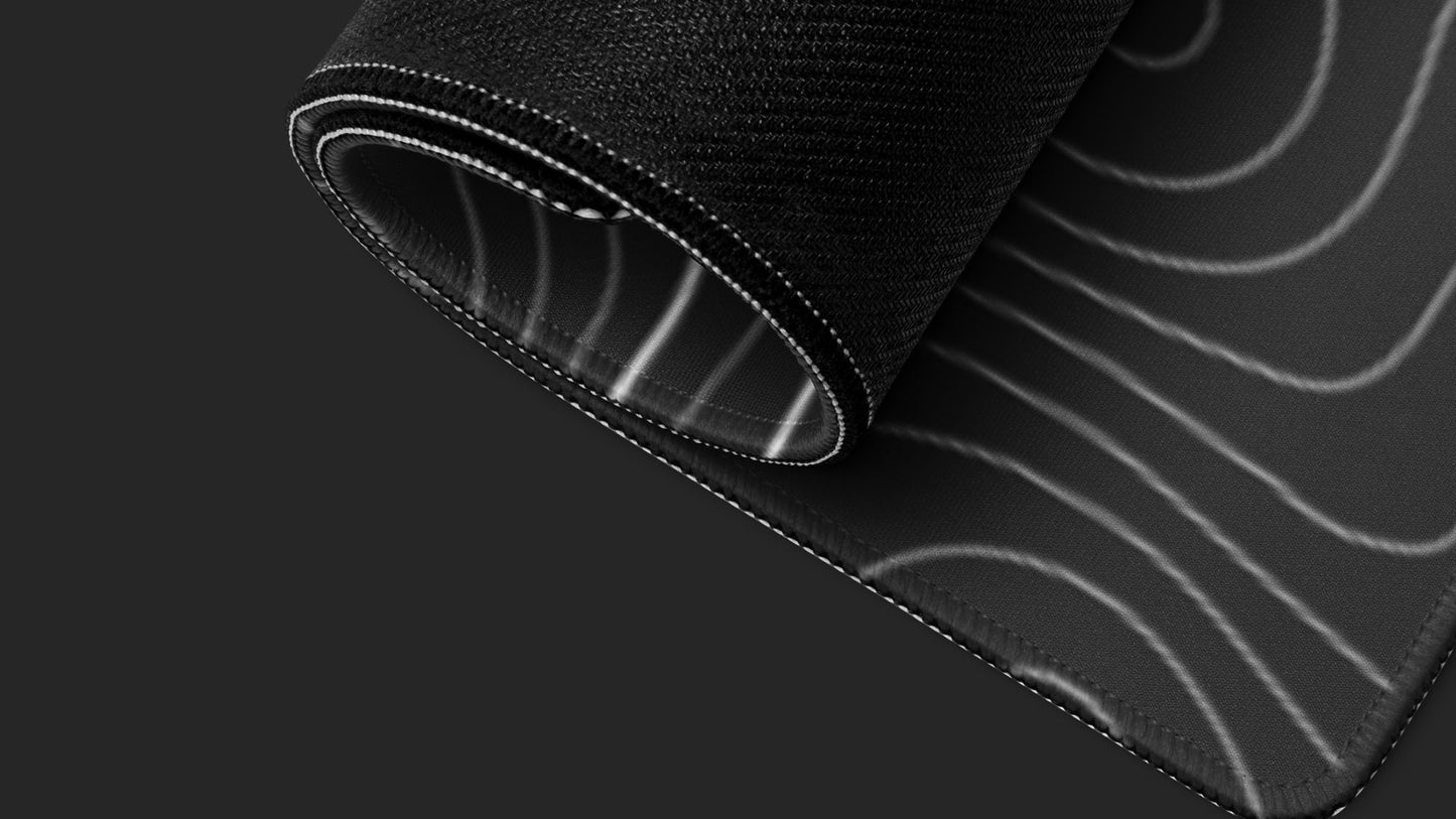 Elevation - Black - Desk Mat