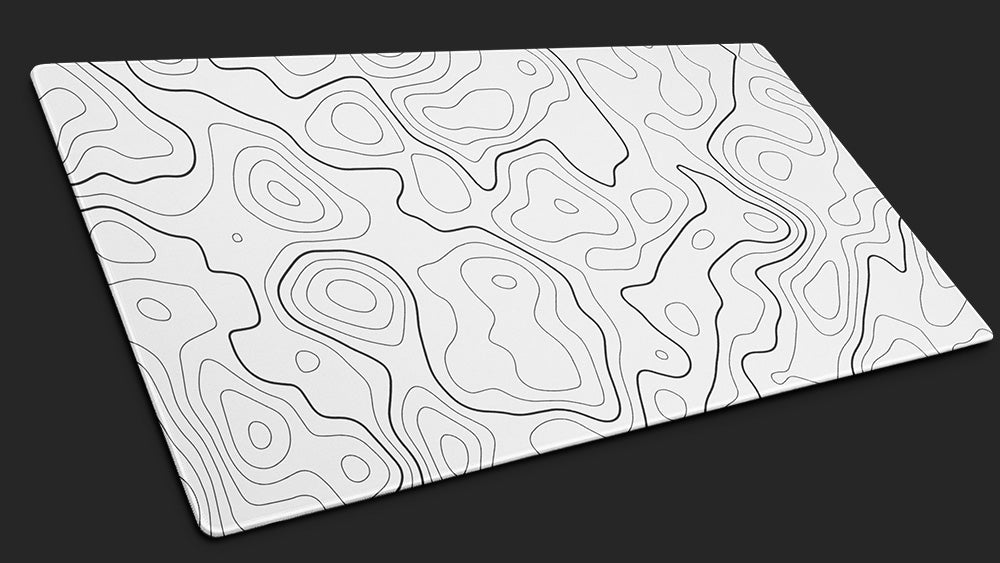 Elevation - White - Desk Mat