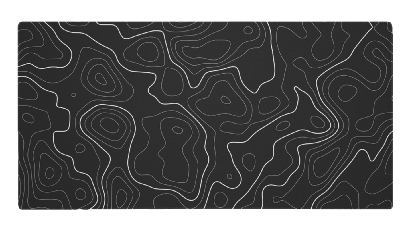Elevation - Black - Desk Mat