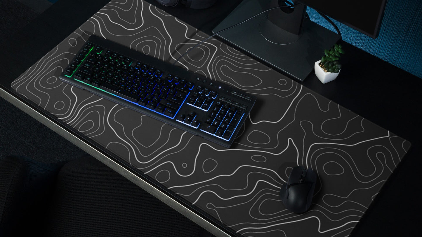 Elevation - Black - Desk Mat