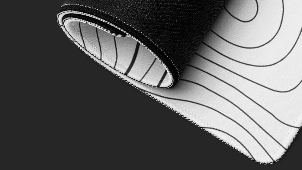 Elevation - White - Desk Mat